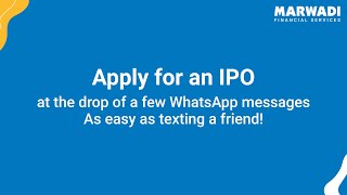 Apply for IPO via WhatsApp on Marwadi Financial Services | Guest