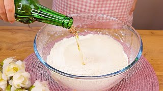 Just mix beer with flour and you have bread. The fastest bread recipe. Beer bread