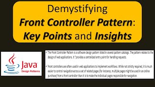 Demystifying Front Controller Pattern: Key Points and Insights