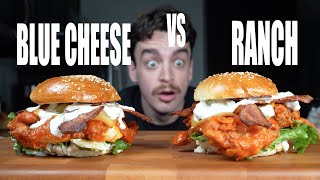 Buffalo Chicken Sandwich | BLUE CHEESE vs RANCH