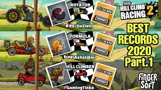 THE BEST RECORDS OF 2020 - Part.1 | Hill Climb Racing 2