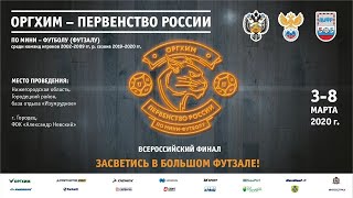 Оргхим - Первенство России по мини-футболу. Сезон 2019-2020 г. 6 марта. Горький-Арена. Трансляция№2