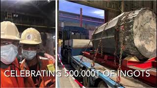 Industeel - Celebrating 500 000T of ingots!