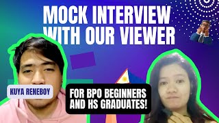 Ganto sumagot sa interview (TIPS with sample call center interview) | with Kuya Reneboy