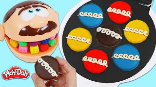 Feeding Mr. Play Doh Head Play Dough Hostess Cupcakes & Visiting Dr. Drill N Fill Dentist!