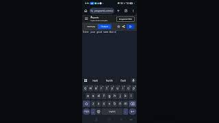 "How to use the input function in python😀"#coding #pythonanddjangofullstackwebdevelope #programming