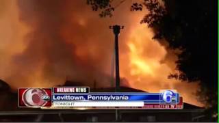 Racquet Club Fire 7/26/2013 Video by 6 ABC Philadelphia