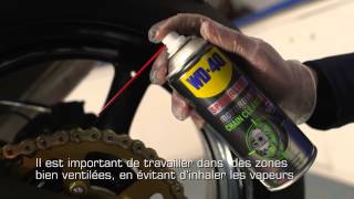 Comment nettoyer sa chaîne de moto avec le Nettoyant Chaîne WD-40 Specialist Moto ?