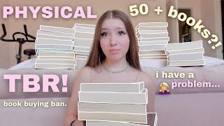 every single book I own but haven't read… 50+ books?! [my physical tbr]