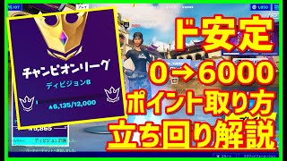 【シーズン5チャンピオン】ド安定のポイント稼ぎ立ち回り解説【フォートナイト】