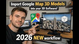 Import Google map 3d models into your 3d software | 2026 NEW workflow