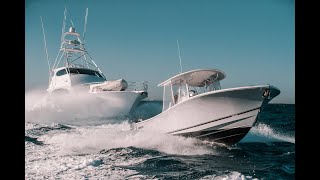 Regulator 34SS and Hatteras 68 fang to Rottnest Island