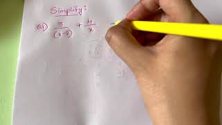 How to Simplify Algebraic expression and take LCM