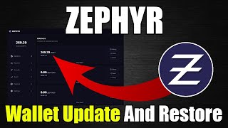 ZEPHYR Wallet Upgrade And Restore GUIDE - The Hardfork Is Coming