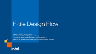 F-tile Design Flow