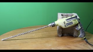 Ryobi Hammer Drill (Corded) D620H Review \u0026 Concrete Test