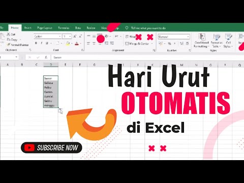 Membuat Hari Urut Otomatis Di Excel | Tutorial Excel - YouTube