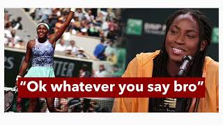 Coco Gauff has hit back at a fan who tried to insult her on TikTok