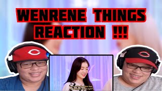 wenrene things - Reaction