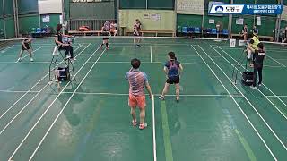 (신창) 김창욱/최종희 vs (도봉) 한성철/황은희_혼복 45 B  2조[제41회 도봉구 협회장기 배드민턴 대회(보조경기장)]