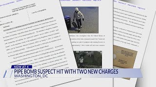 DC pipe bomb suspect hit with two new charges