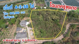 บ้านและที่ดิน by Fah | ขายที่ดิน โฉนด 4-2-58 ไร่ ติดถนน มีน้ำ-ไฟ ใกล้ชุมชน อ.พนมสารคาม จ.ฉะเชิงเทรา