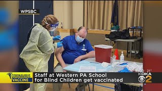 Staff At Western Pennsylvania School For Blind Children Get COVID-19 Vaccine