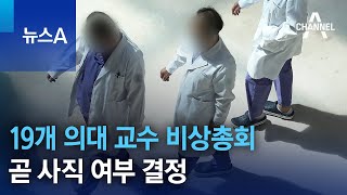 19개 의대 교수 비상총회, 곧 사직 여부 결정 | 뉴스A