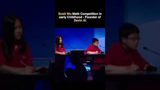Watch this young Scott Wu, founder of Devin AI, conquer math competitions with ease! #shorts