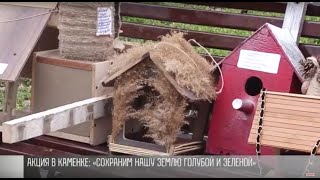 В каменском парке появились скворечники и кормушки