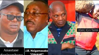 Ingwano muri CNDD-FDD: Gihahe,Anastase Manirambona na Gélase Ndabirabe../Ndikuriyo ari mu y'abira