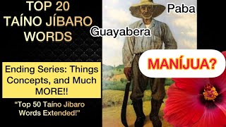 TOP 20 TAÍNO JÍBARO WORDS: Things, Concepts \u0026 MORE!! | PUERTO RICANS