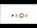 CSS Hover effect in social media icons.