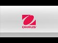 ohaus pioneer px analytical balance how to inter