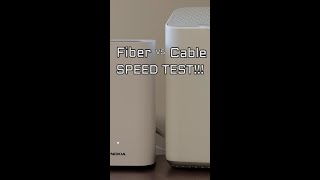 🖥️ CABLE VS FIBER HIGH SPEED INTERNET TEST!!! 💨 #shorts #technology #internet #tech #test #gaming