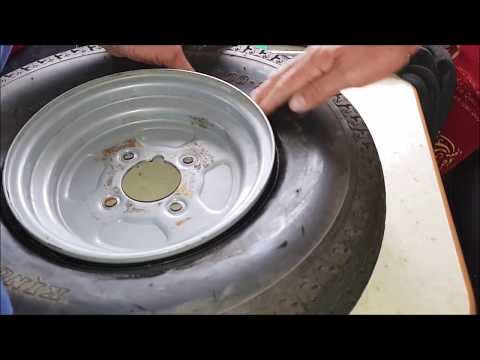 HOW TO FIT A INNER TUBE INTO A TUBELESS TRAILER TYRE BY HAND HOW TO FIT A INNER TUBE INTO A TUBELESS TRAILER TYRE BY HAND