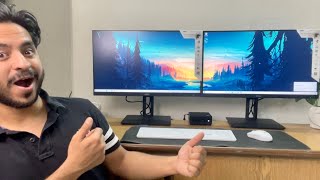 New DUAL-MONITOR work-from setup ft. MSI Cubi 5