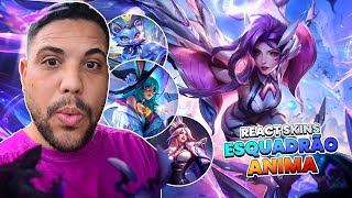 REACT: SKINS ANIMA SQUAD | LEAGUE OF LEGENDS | LOL | JUMARGEM