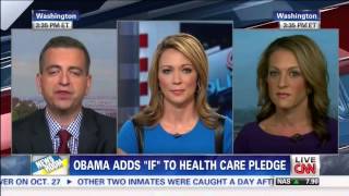 Intense Debate Obama Adds Major IF to Health Care Promise   Emily Miller   Brooke Baldwin   CNN