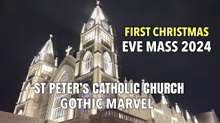 St. Peter's Church Padungan, Kuching: Gothic Marvel Hosts First Christmas Eve Mass 2024 🇲🇾