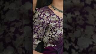 Trending Brocade Blouse Front Neck Designs