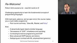 Programming Languages, Part C - Learn Software Development