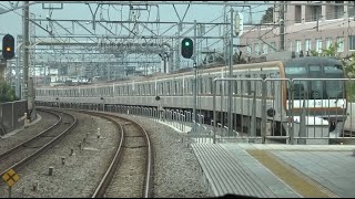 西武池袋線の富士見台駅～練馬高野台駅間を走行する東京メトロ10000系の前面展望