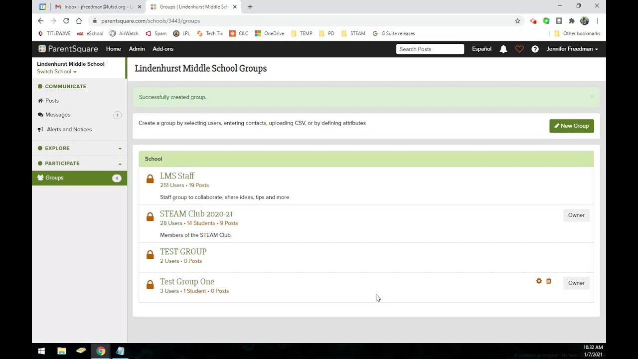 Parentsquare Creating Groups Youtube