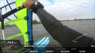 Starboard Futura \u0026 GPS - windsurfing na jez. Kunów