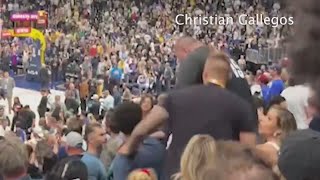 appears to show Jokic's brother punch fan at playoffs