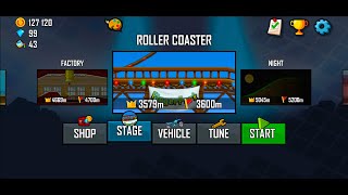 Hill Climb Racing (2012) - Roller Coaster - All Vehicles and All Records