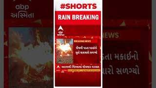 Arvalli Lighting Strike | મેઘરજના જીતપુરમાં વીજળી પડતા સુકુ ઘાસ બળીને ખાખ