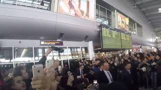 Встреча игроков мадридского реала в аеропорту Львев/  Meeting real madrid players at Lviv airport.