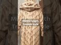 real mink fur coat hooded beige middle sz m l 10 12 shorts